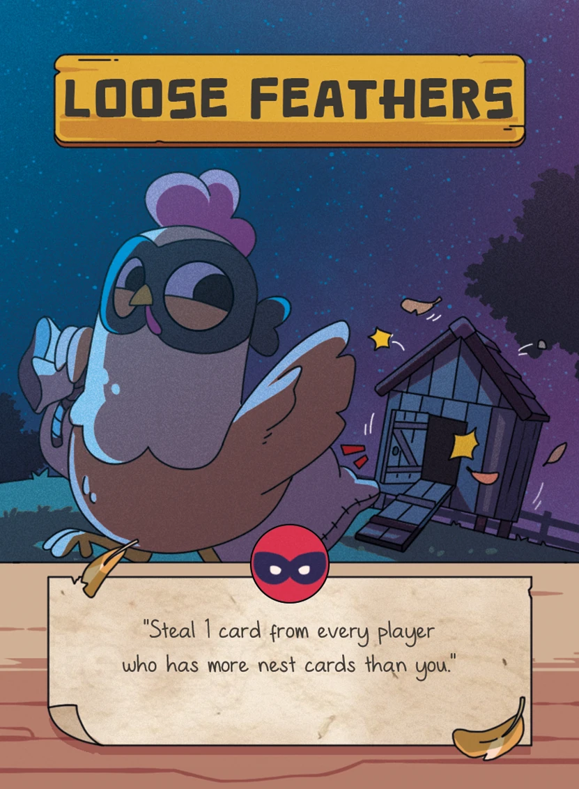Loose Feathers card